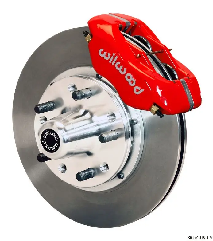Wilwood - Forged Dynalite Pro Series Front Undrilled Disc Brake Kit (Red Calipers) 1