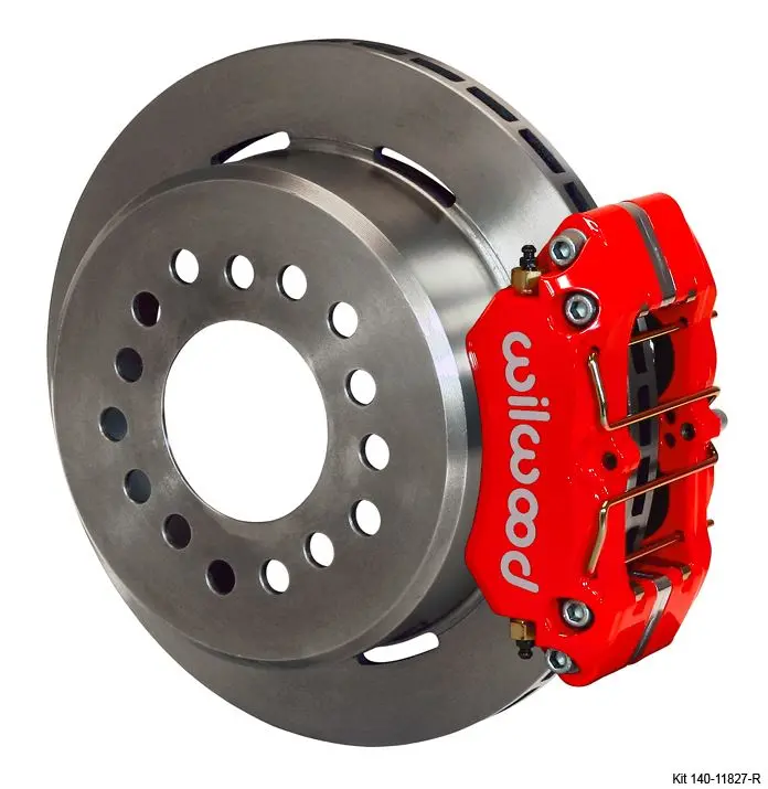 Wilwood - Dynapro Low-Profile Rear Parking Disc Brake Kit (Red Calipers) 1