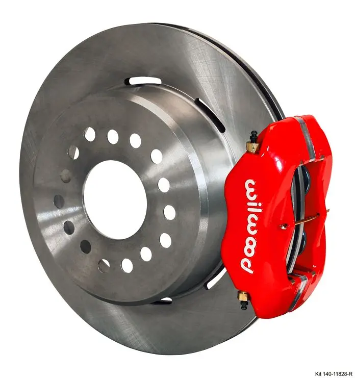 Wilwood - Forged Dynalite Rear Parking Disc Brake Kit (Red Calipers) 1