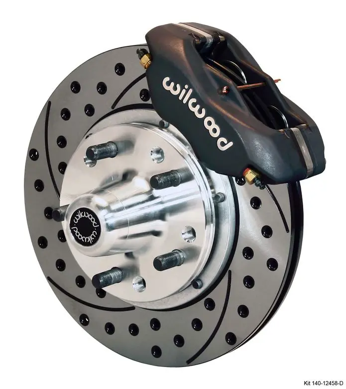 Wilwood - Forged Dynalite Pro Series Front Slotted & Drilled Disc Brake Kit (Black Calipers) 1