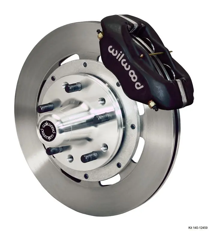 Wilwood - Forged Dynalite Big Front Undrilled Disc Brake Kit (Hub) (Black Calipers) 1