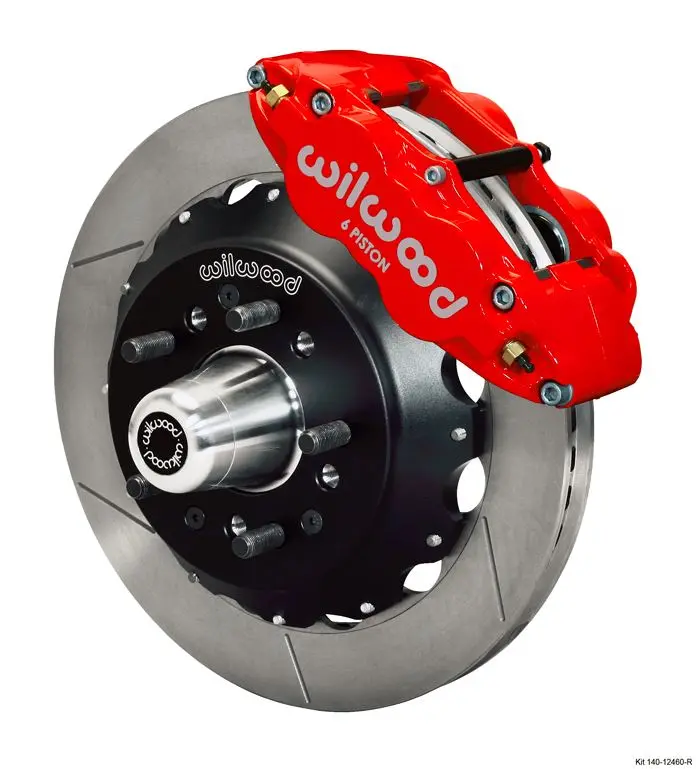 Wilwood - Forged Narrow Superlite 6R Big Brake Front Slotted Disc Brake Kit (Hub) (Red Calipers) 1