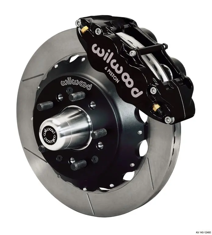 Wilwood - Forged Narrow Superlite 6R Big Brake Front Slotted Disc Brake Kit (Hub) (Black Calipers) 1
