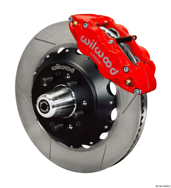 Wilwood - Forged Narrow Superlite 6R Brake Front Slotted Disc Brake Kit (Hub) (Red Calipers) 1