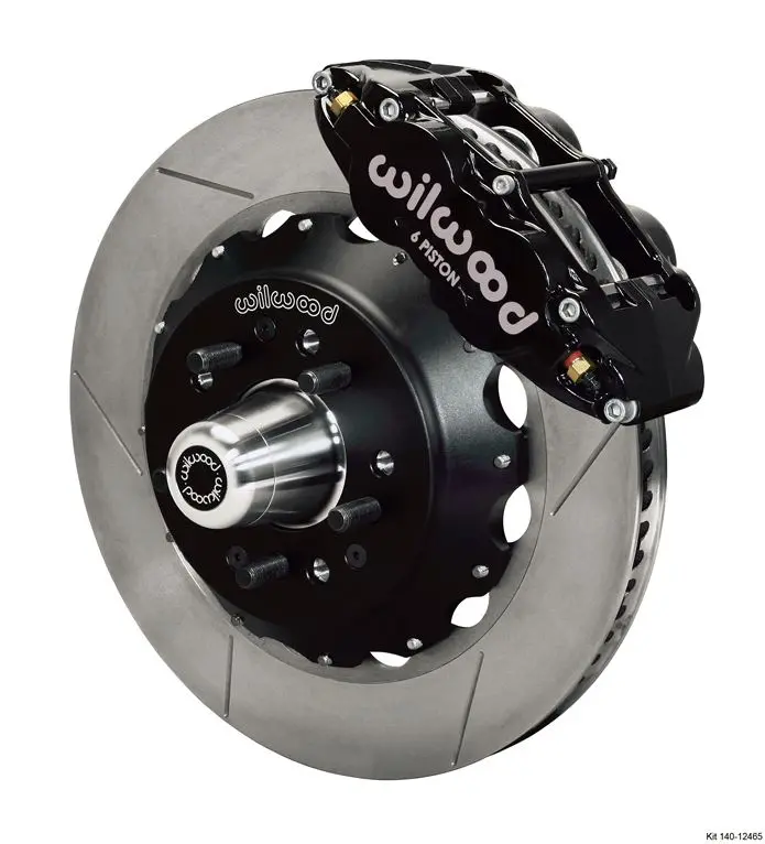Wilwood - Forged Narrow Superlite 6R Brake Front Slotted Disc Brake Kit (Hub) (Black Calipers) 1