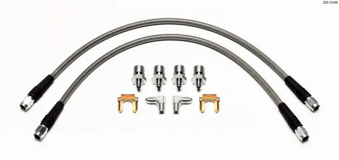 Flexline Front Kit - Includes 18In. Hose ,-3 To M10 Chassis Fitting & 45 Deg Fitting (Domestic Universal) 1