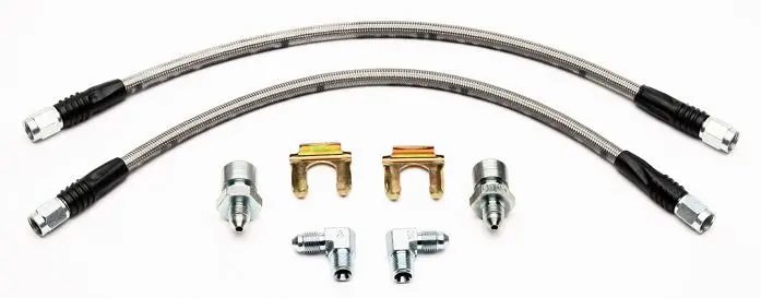 Flexline Kit - Includes 18In. Hose ,3/8-24 Chassis Fitting & 90 Deg Fitting (Domestic Universal) 1