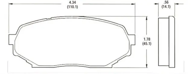 Brake Pads Front Pads Miata Na (Gen 1) 1990 - 1993 1