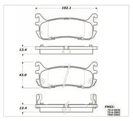 Brake Pads Front Pads Miata Nb (Gen 2) 1998 - 2000 1