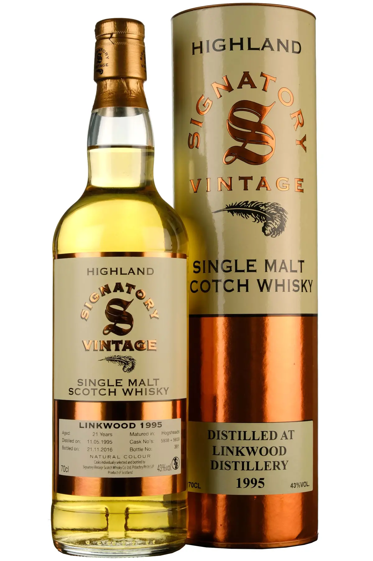 Linkwood 1995-2016 | 21 Year Old Signatory Vintage Cask 5938-5939 1