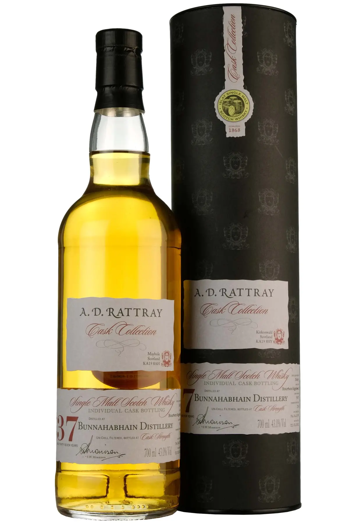 Bunnahabhain 1974-2012 | 37 Year Old A. D. Rattray Cask Collection Single Cask 5673 1