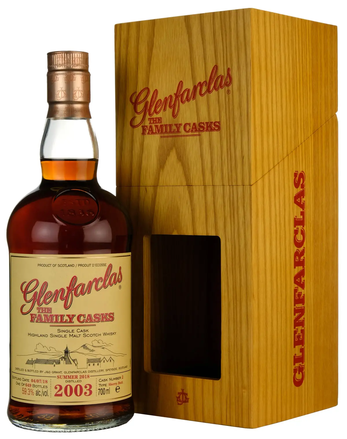 Glenfarclas 2003-2018 | 15 Year Old The Family Single Cask 2 1