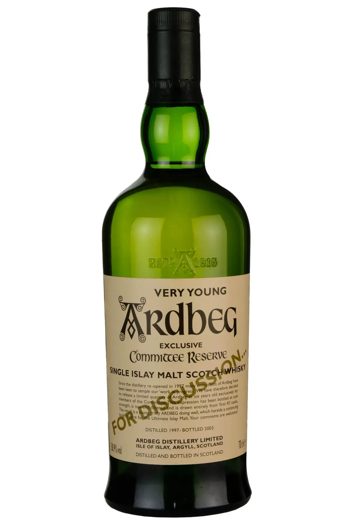 Ardbeg 1997 Very Young For Discussion Committee Reserve 2003 1
