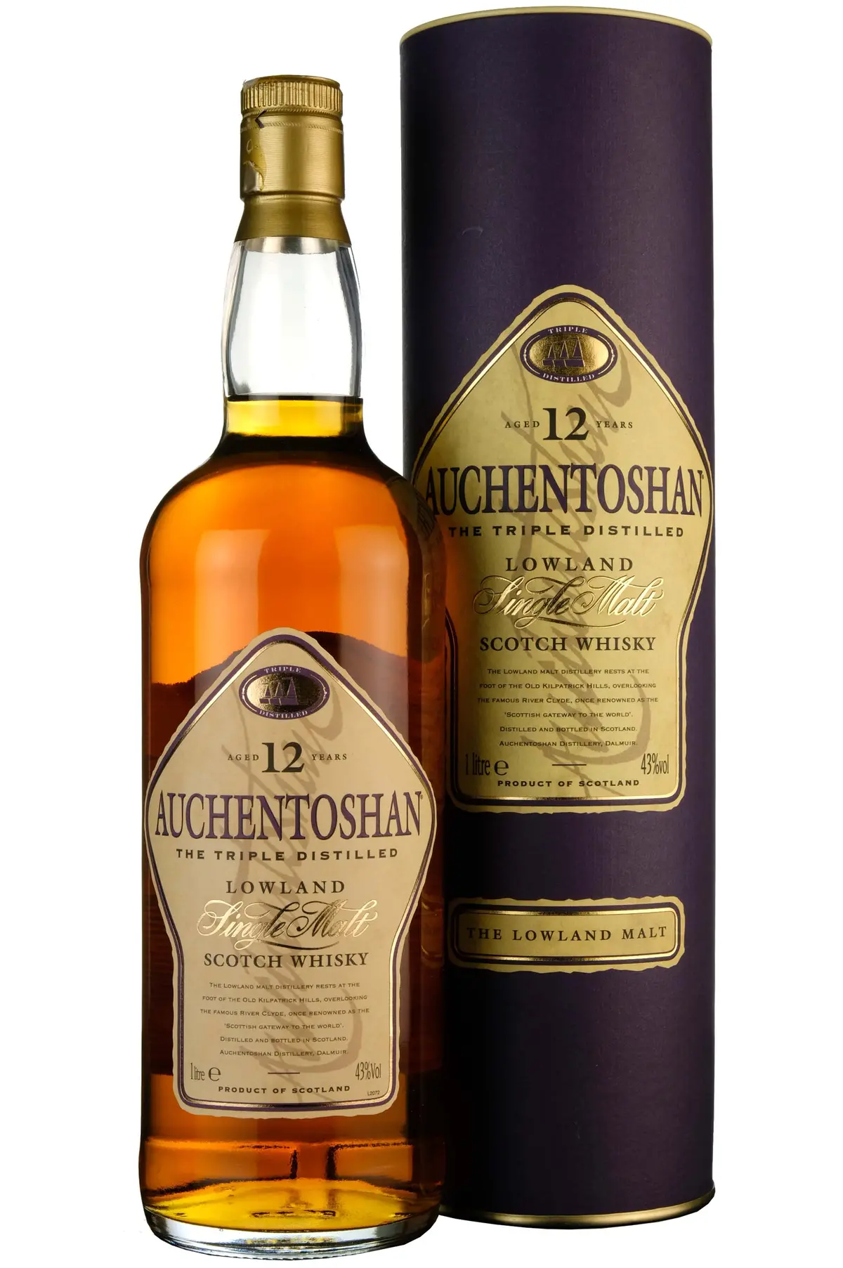 Auchentoshan 12 Year Old Early 2000S 1 Litre 1