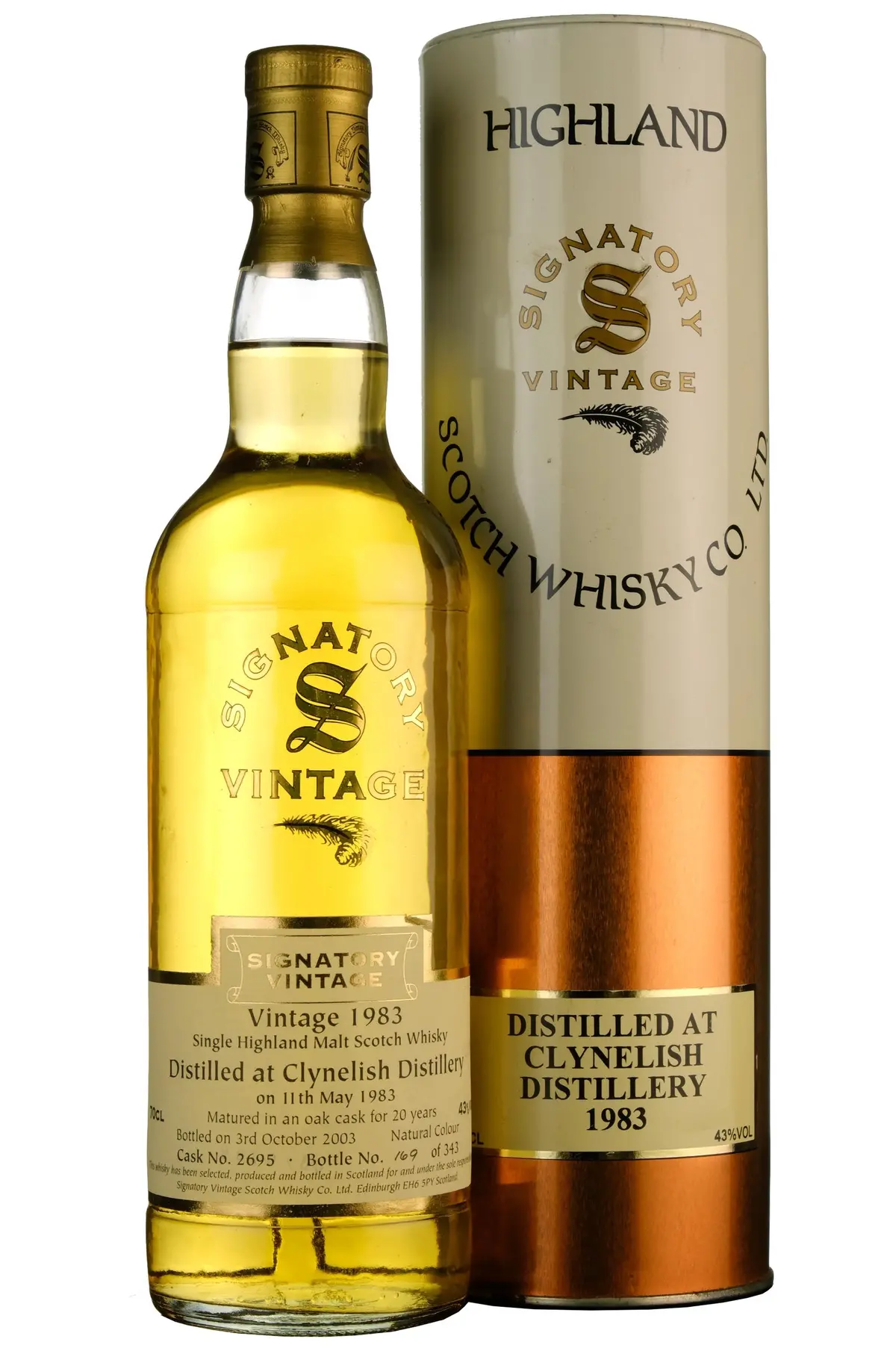 Clynelish 1983-2003 | 20 Year Old Signatory Vintage Single Cask 2695 1