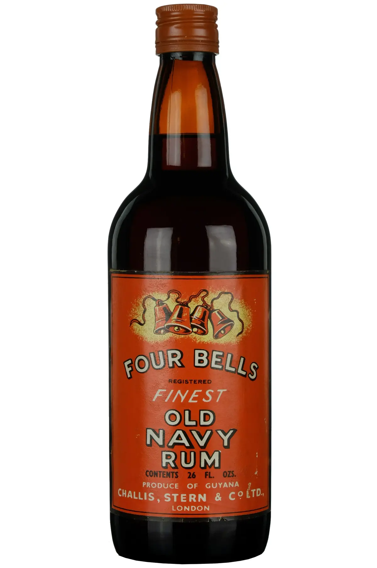 Four Bells Old Navy Rum Bottled Post 1966 1