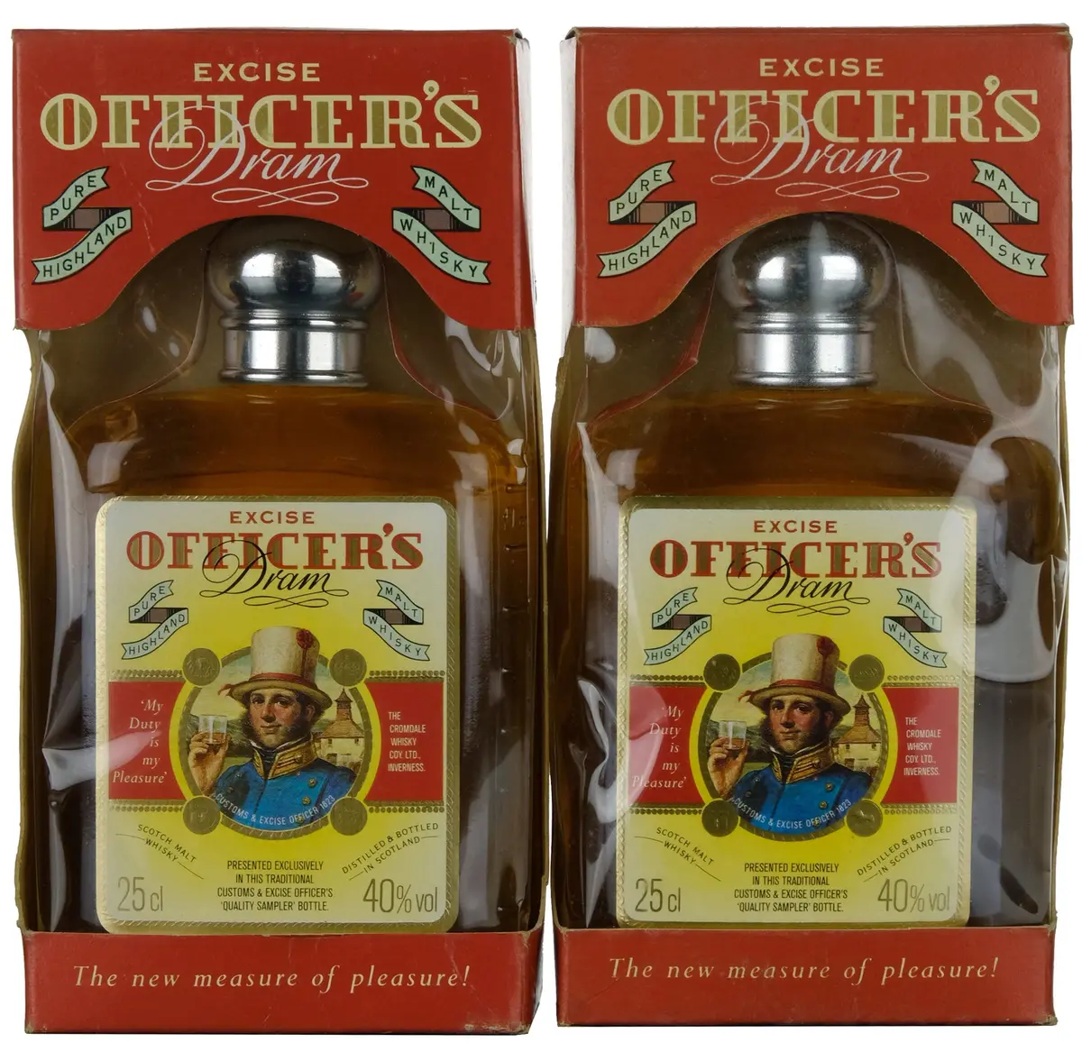 Two Bottles Of Excise Officer's Dram 1