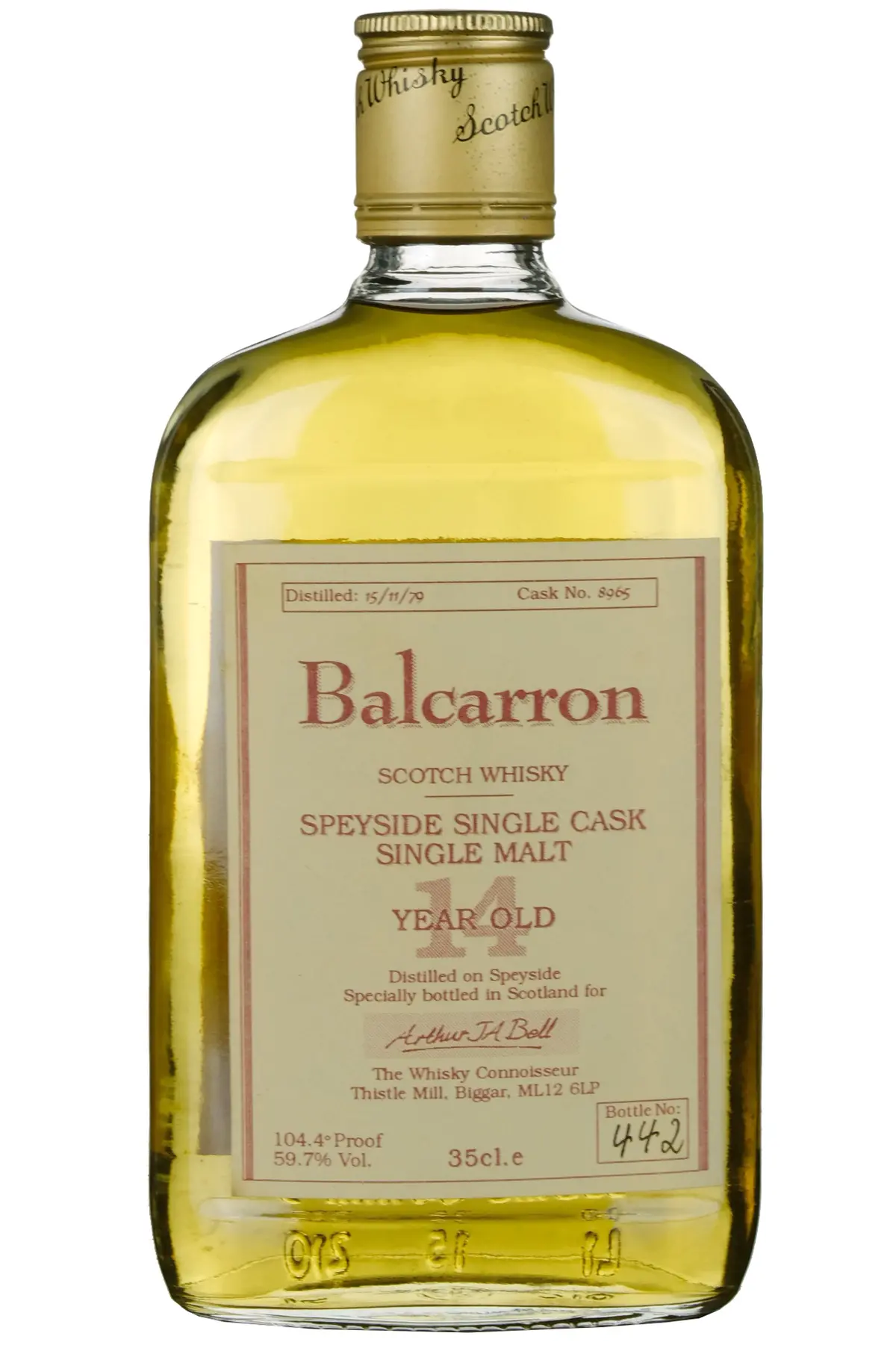 Balcarron (Dailuaine) 1979 | 14 Year Old The Whisky Connoisseur Single Cask 8965 1