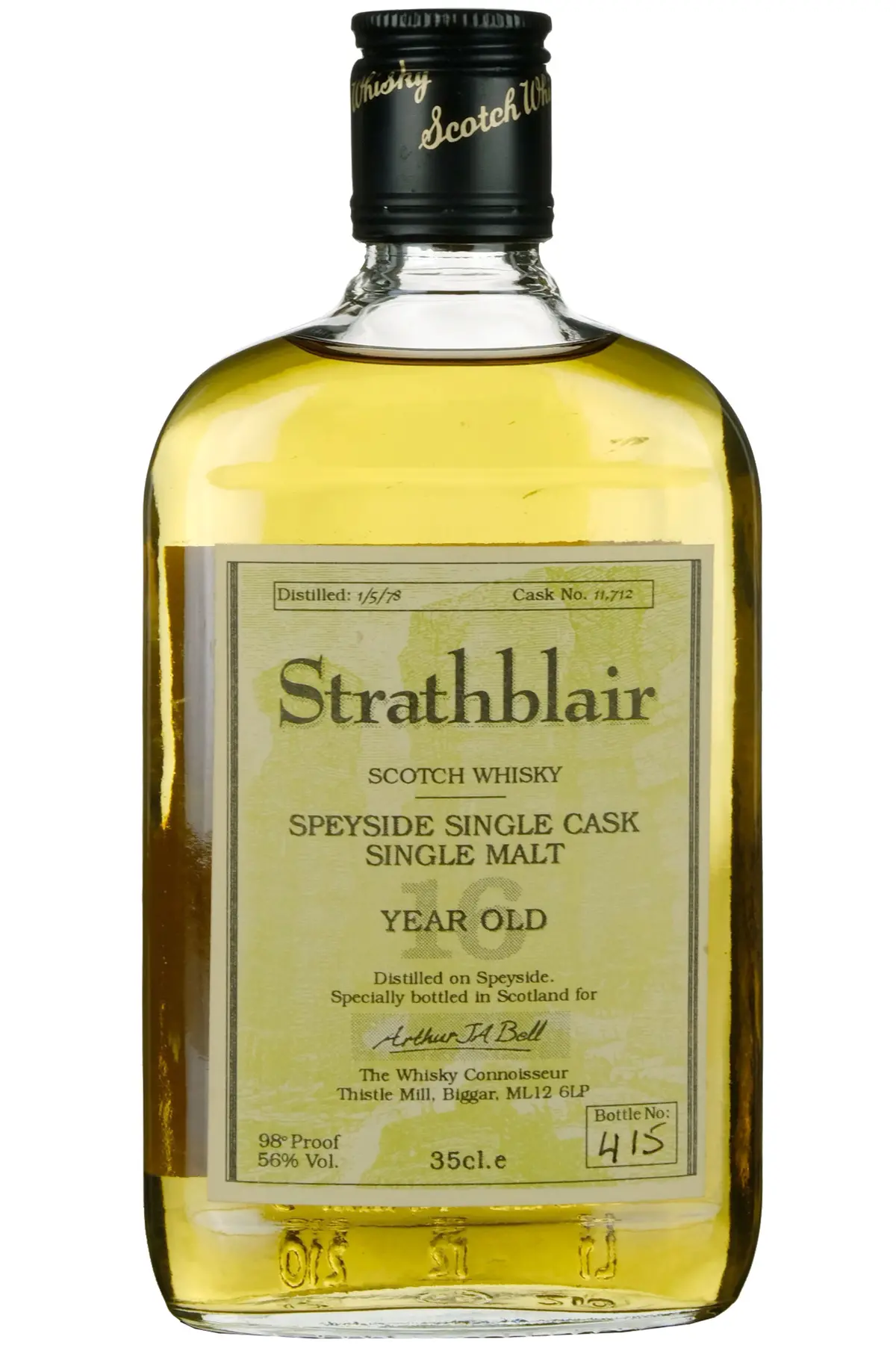 Strathblair (Glenfiddich) 1978 | 16 Year Old The Whisky Connoisseur Single Cask 11712 1