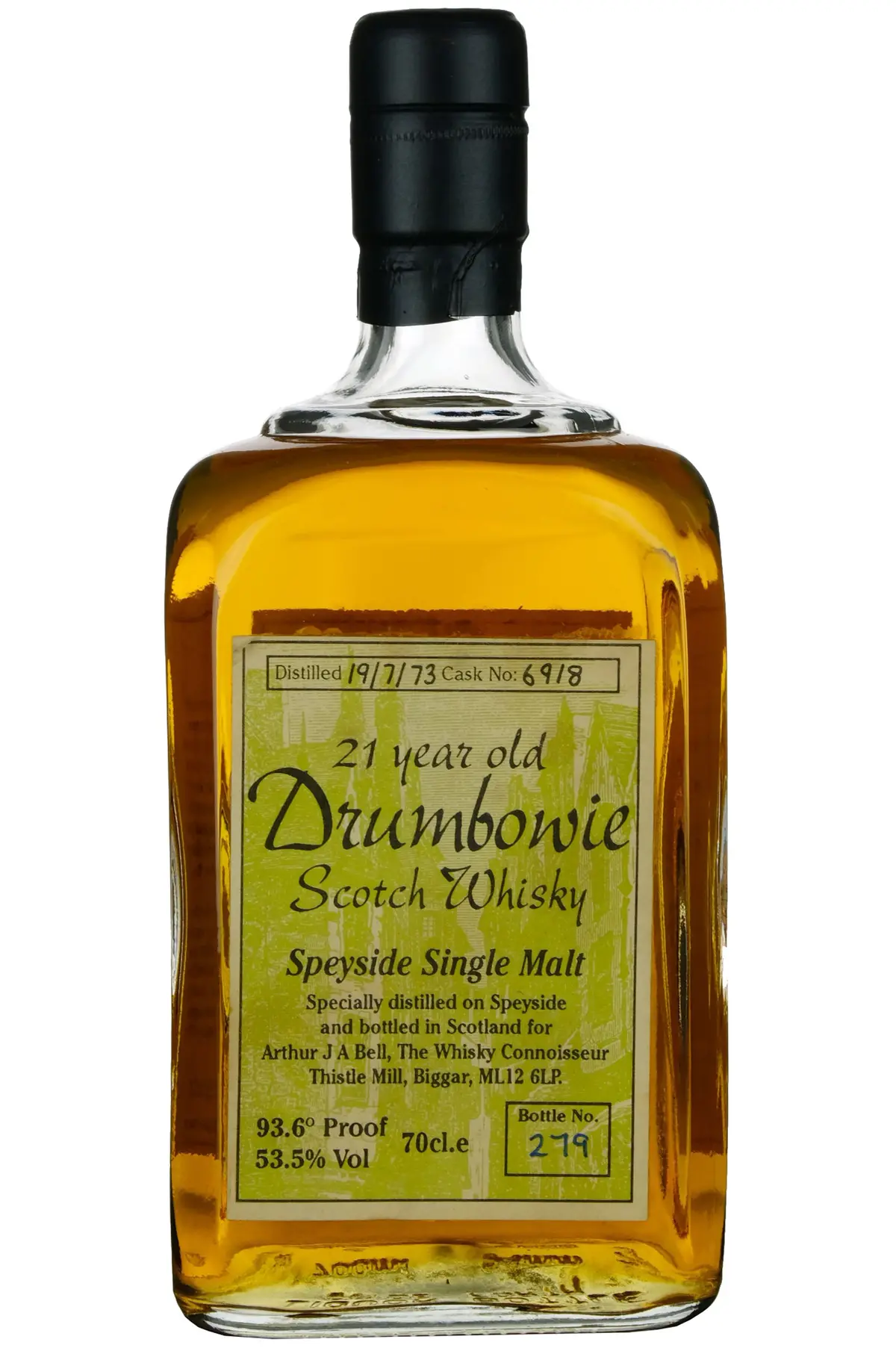 Drumbowie (Craigellachie) 1973 | 21 Year Old The Whisky Connoisseur Single Cask 6918 1