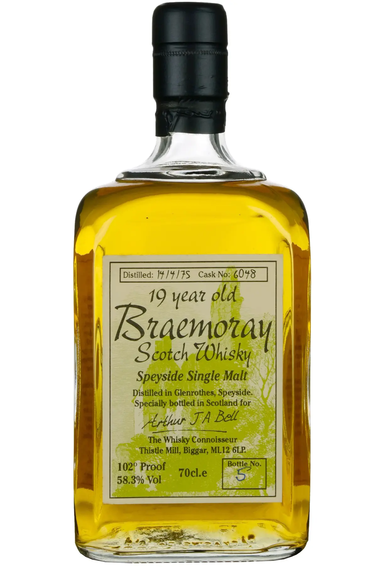 Braemoray (Glenrothes) 1975 | 19 Year Old The Whisky Connoisseur Single Cask 6048 1