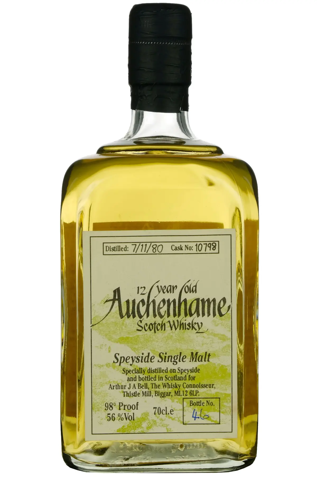 Auchenhame (Tamdhu) 1980 | 12 Year Old The Whisky Connoisseur Single Cask 10798 1