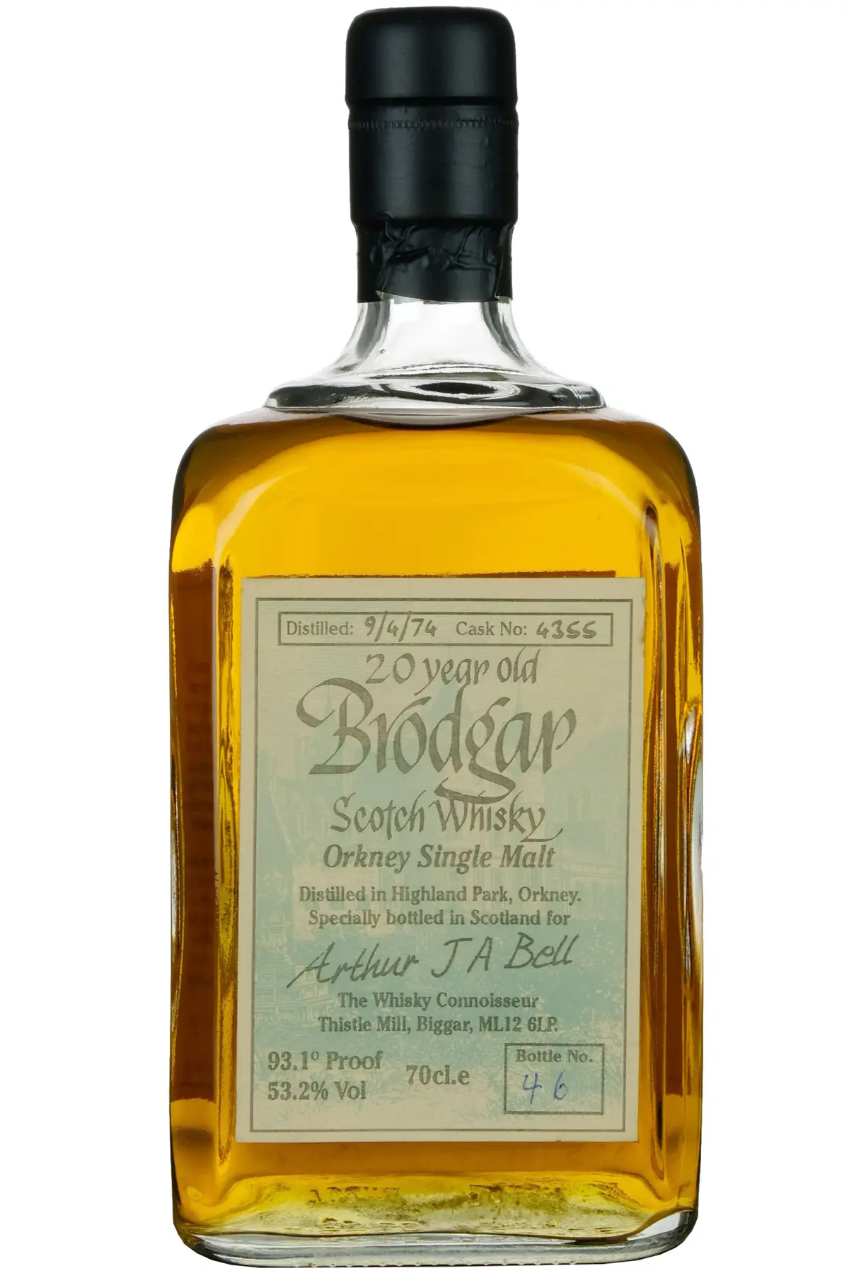 Brodgar (Highland Park) 1974 | 20 Year Old The Whisky Connoisseur Single Cask 4355 1