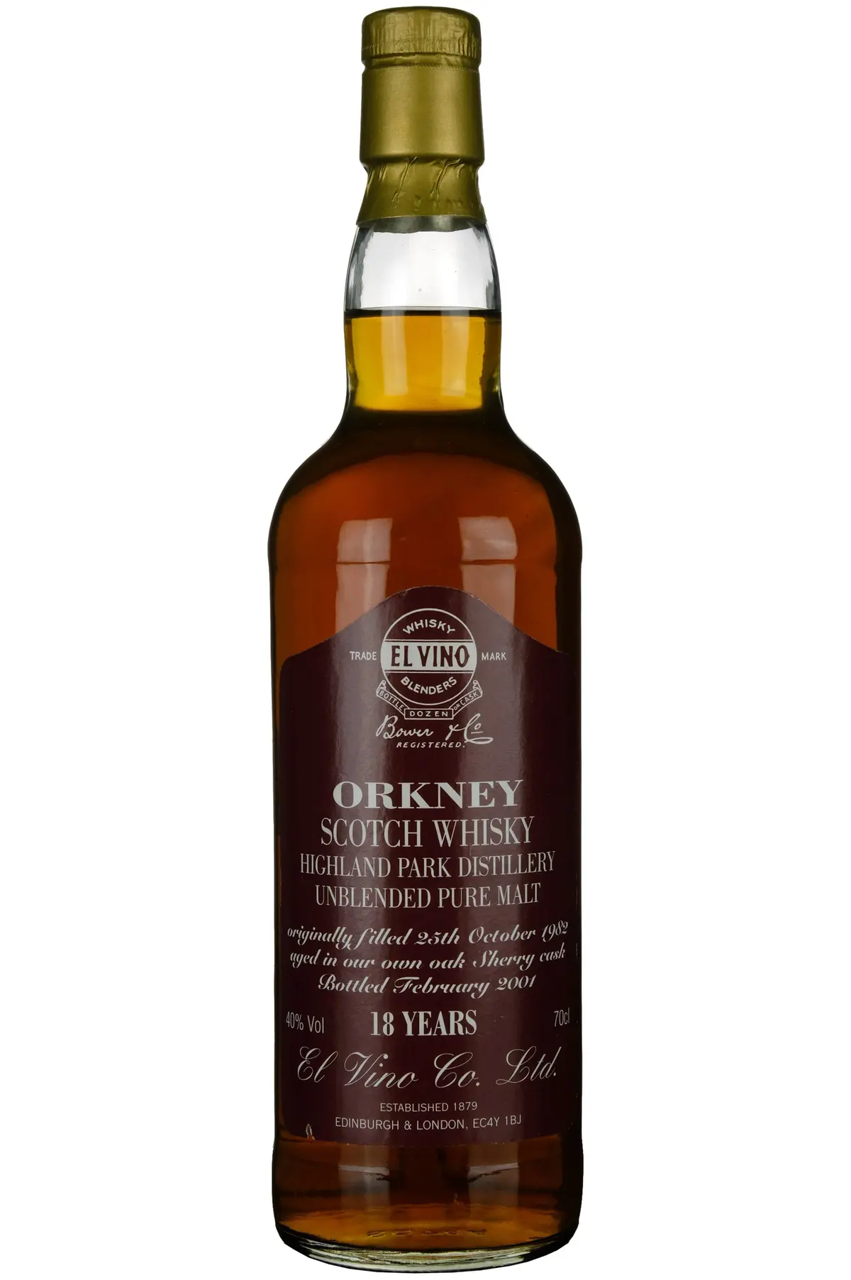 Highland Park 1982-2001 | 18 Year Old El Vino 1