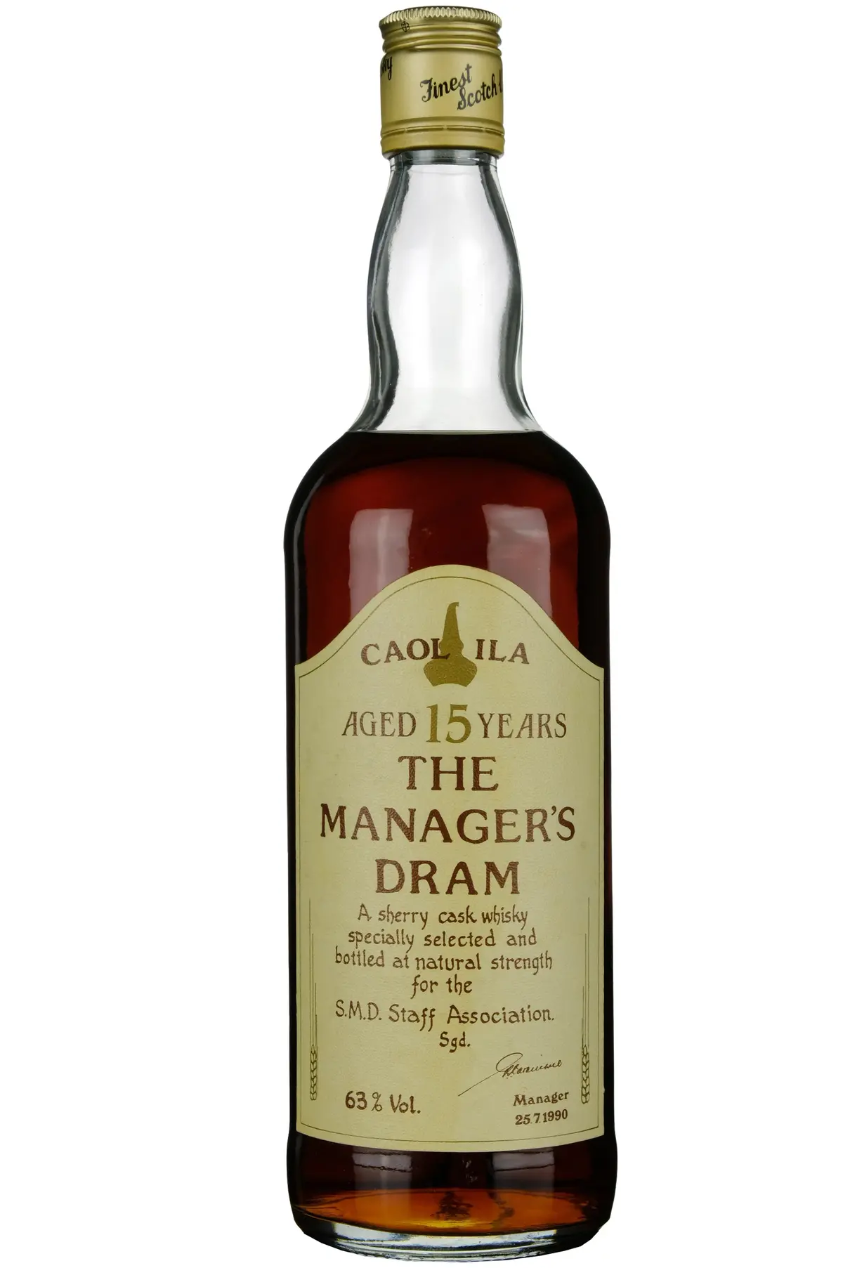 Caol Ila 15 Year Old The Manager's Dram 1990 Release 1