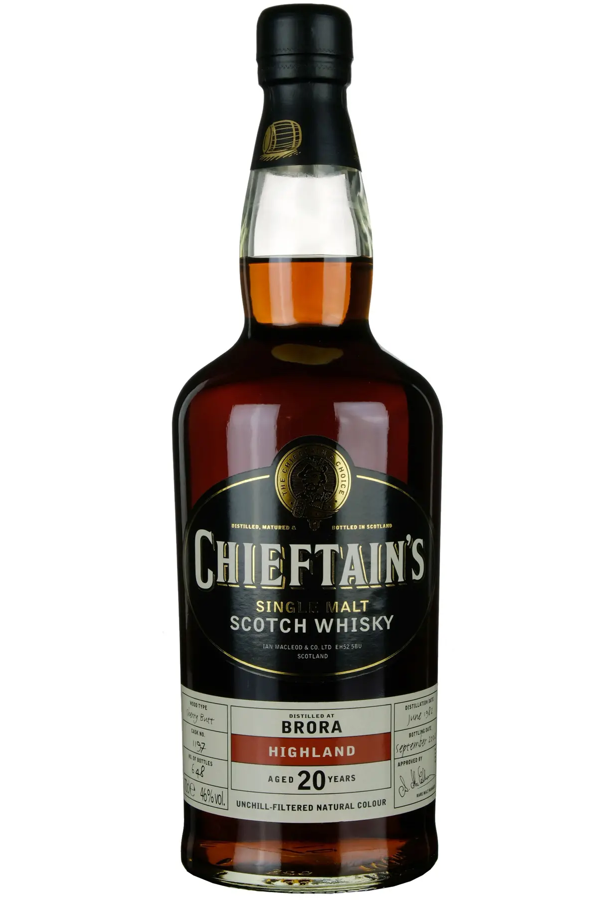 Brora 1982-2002 | 20 Year Old Chieftains Single Cask 1197 1