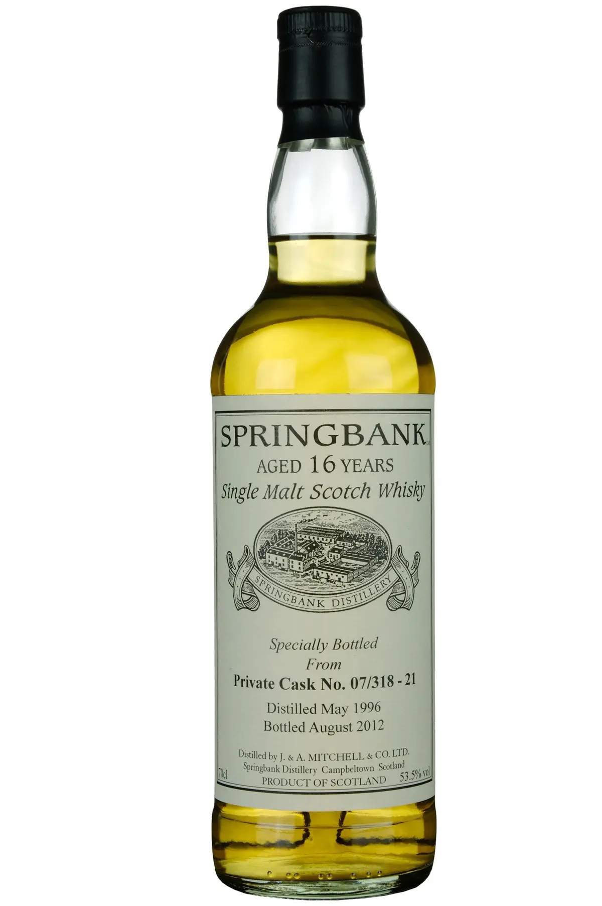 Springbank 1996-2012 | 16 Year Old Private Bottling Single Cask 07/318-21 1
