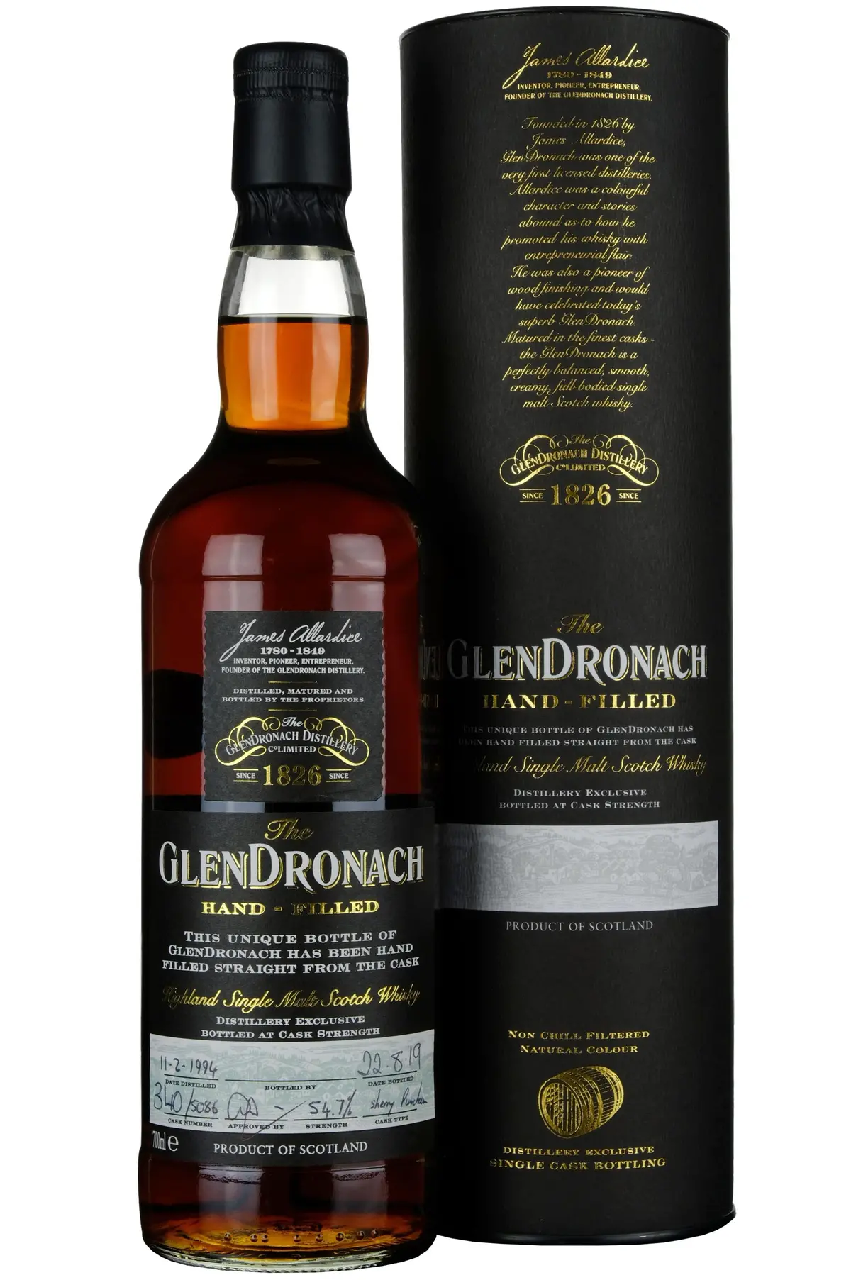 Glendronach 1994-2019 | 25 Year Old Hand Filled Single Cask 5086 1