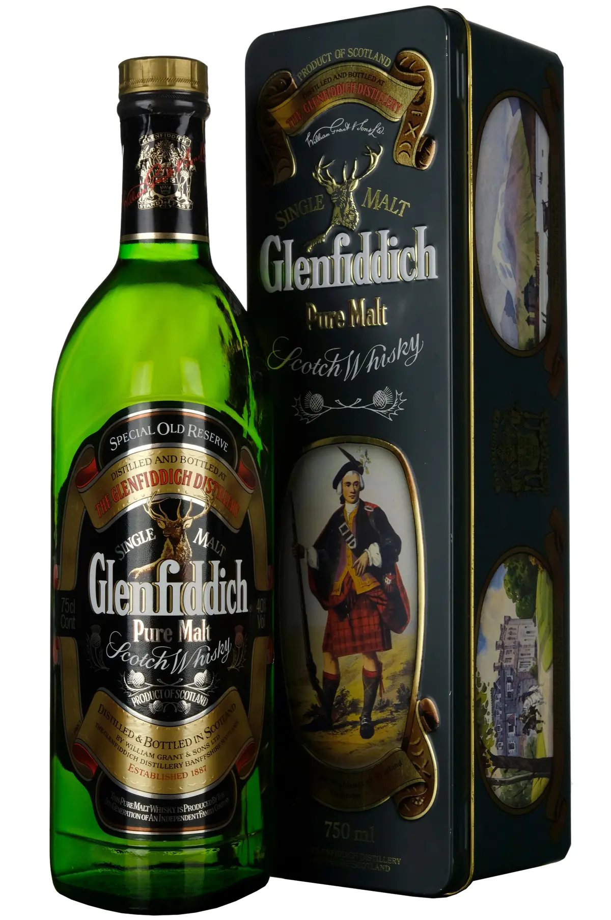 Glenfiddich Special Old Reserve 1980S Clans Of The Highlands Of Scotland Cameron 1
