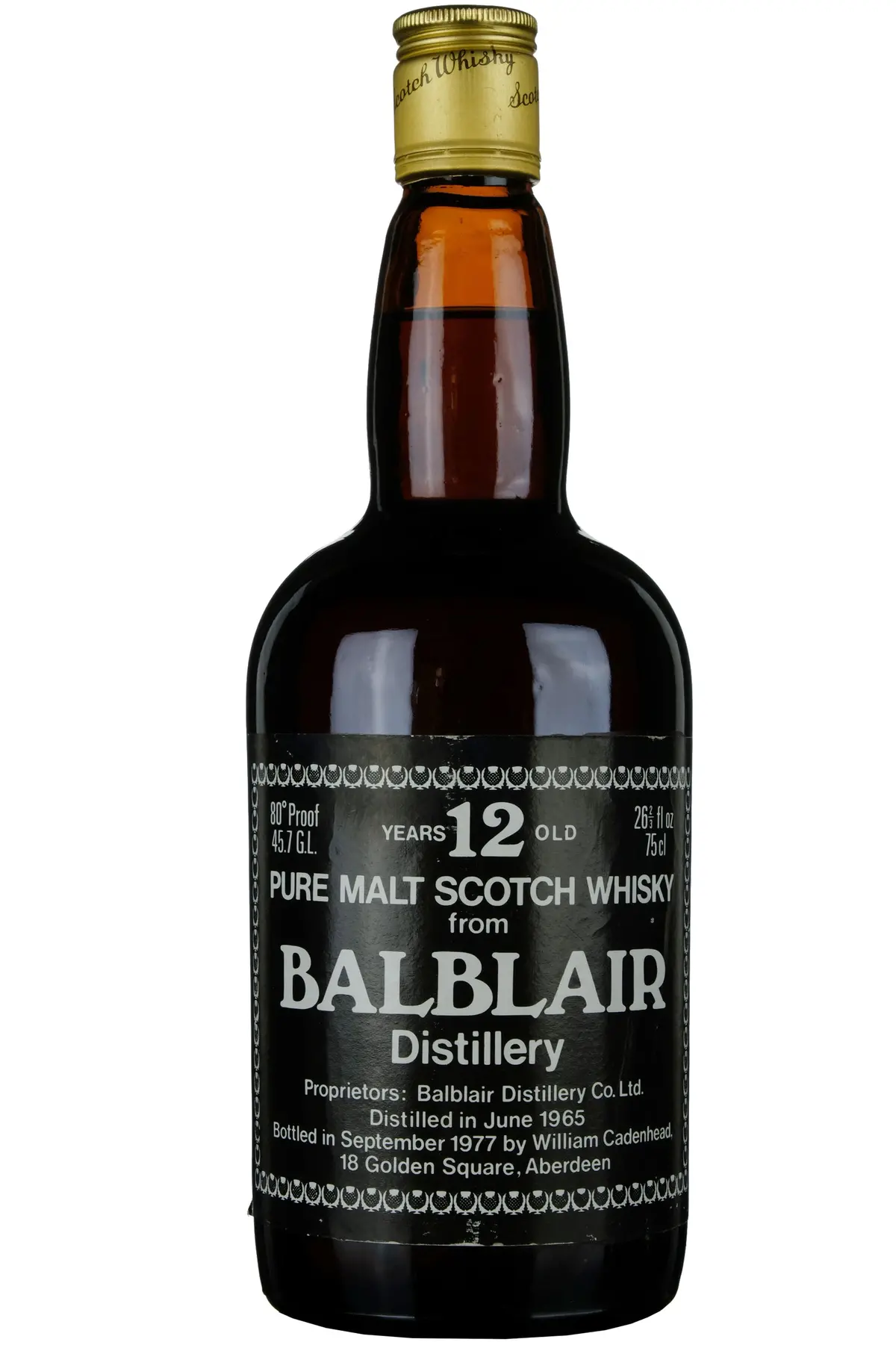 Balblair 1965-1977 | 12 Year Old Cadenhead's Dumpy 1