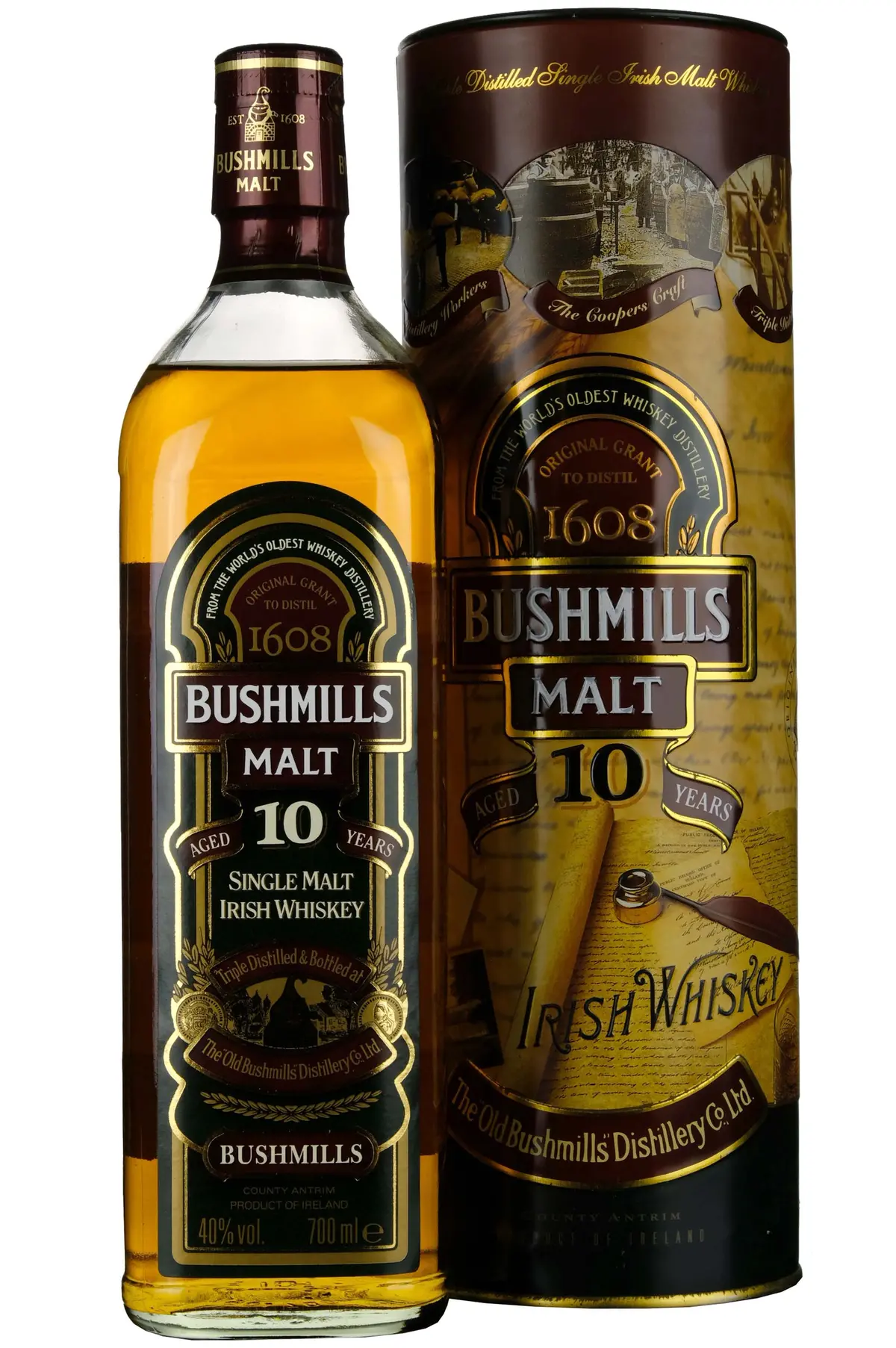 Bushmills Malt 10 Year Old Single Malt Circa 2000 1