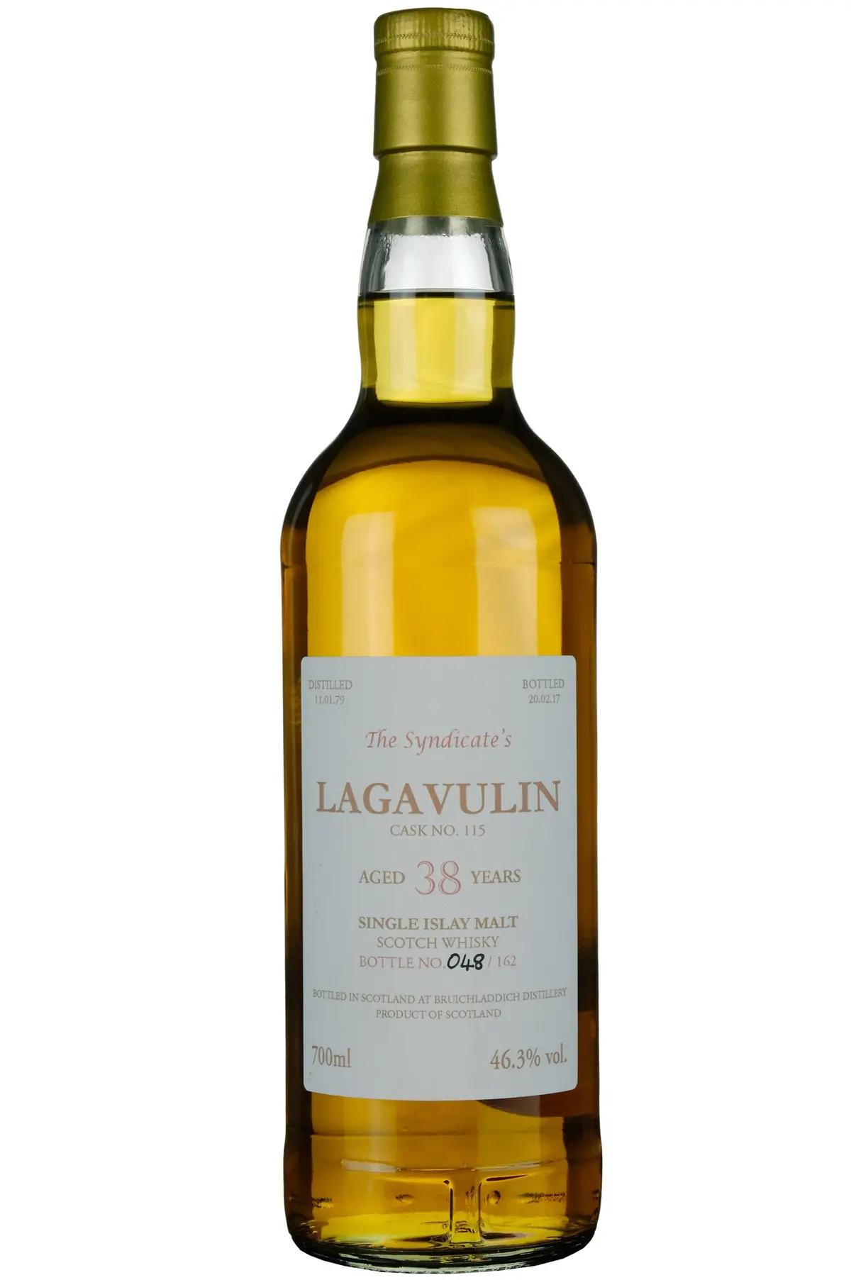 Lagavulin 1979-2017 | 38 Year Old The Syndicate's Single Cask 115 1