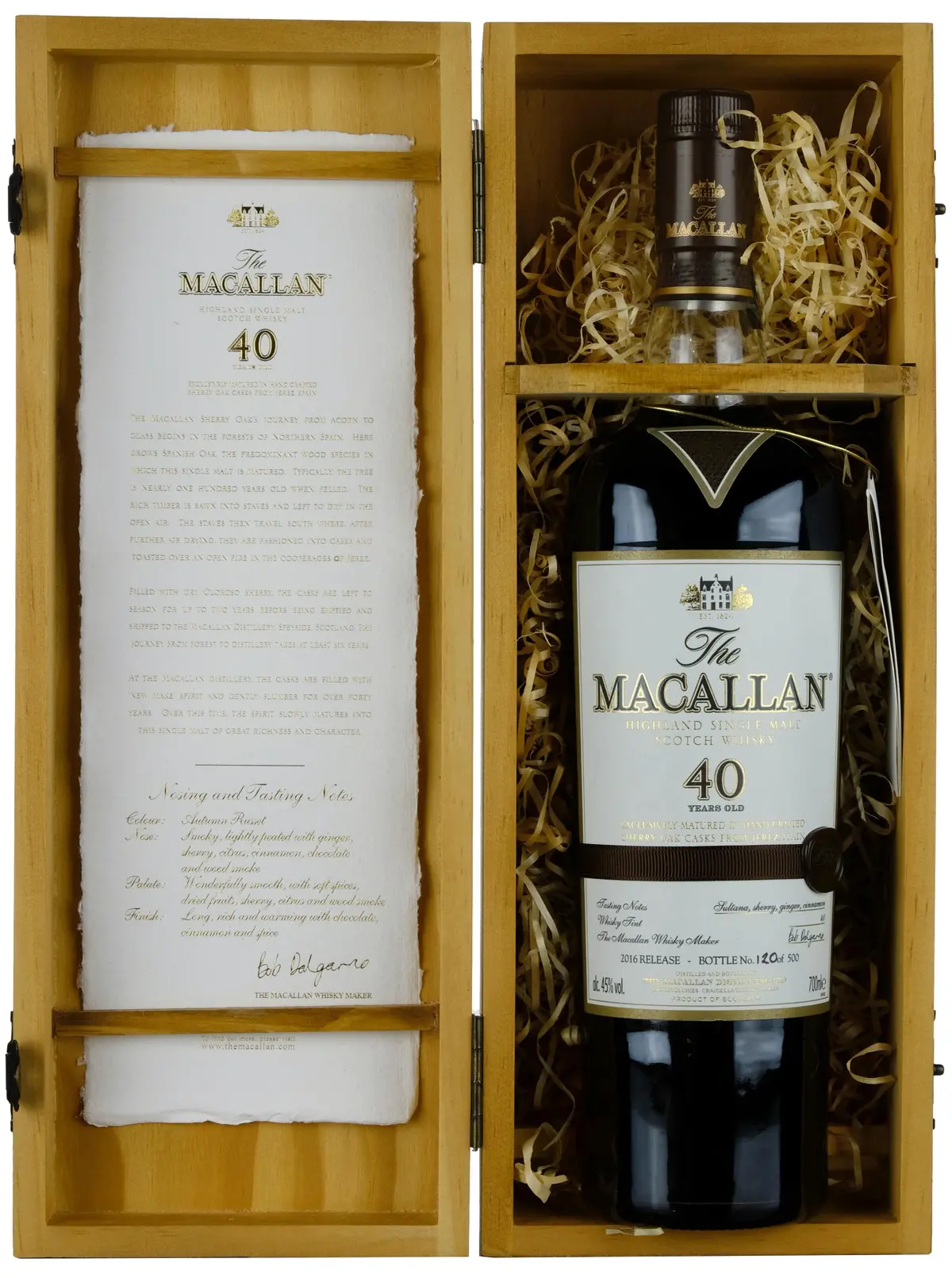 Macallan 40 Year Old Sherry Cask Bottled 2016 1