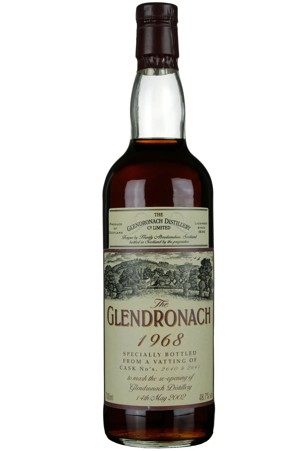 Glendronach 1968 Reopening Of The Distillery 2002 Casks 2640-2644 1