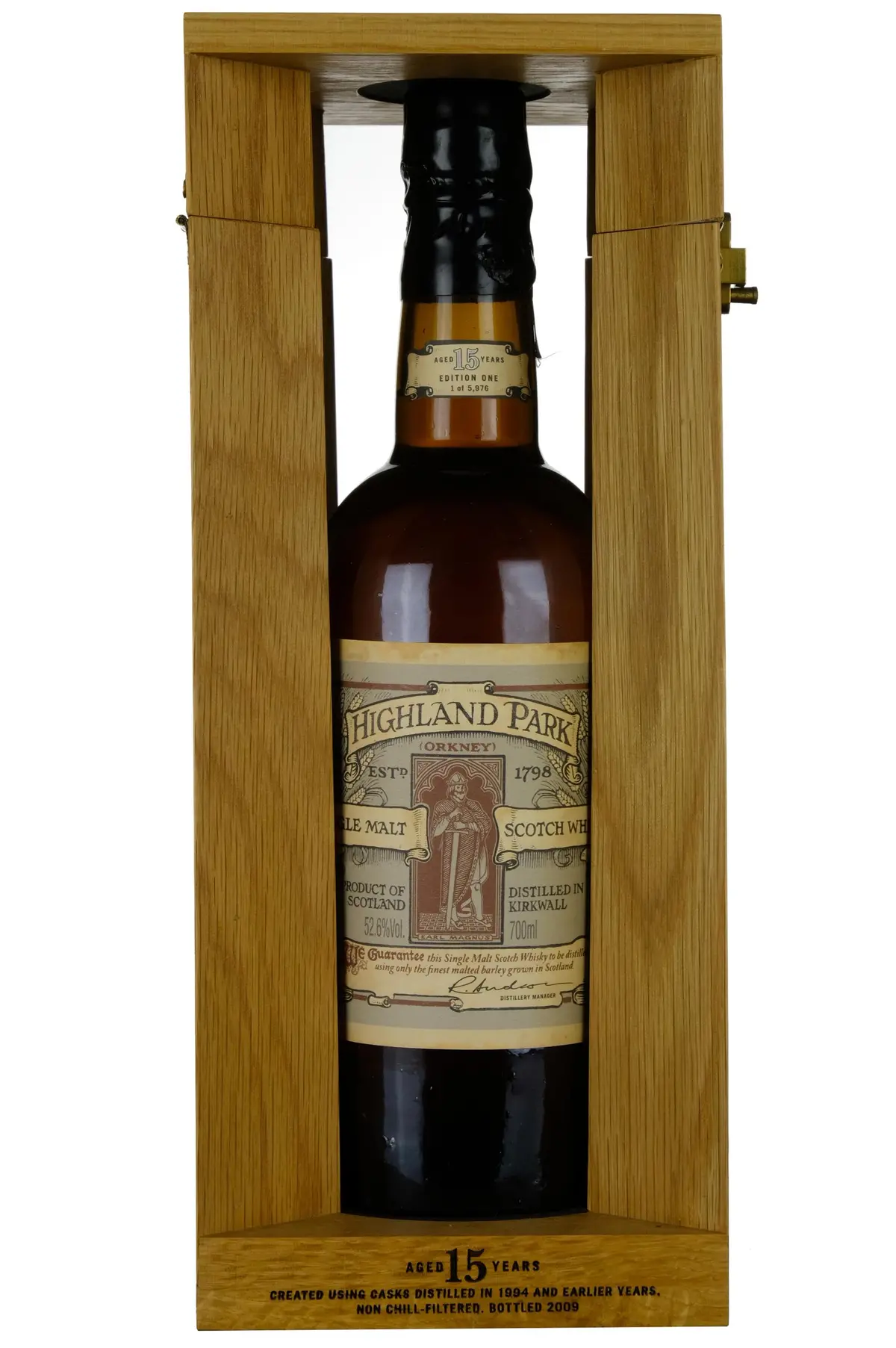 Highland Park 1994-2009 | 15 Year Old Earl Magnus 1St Edition 1