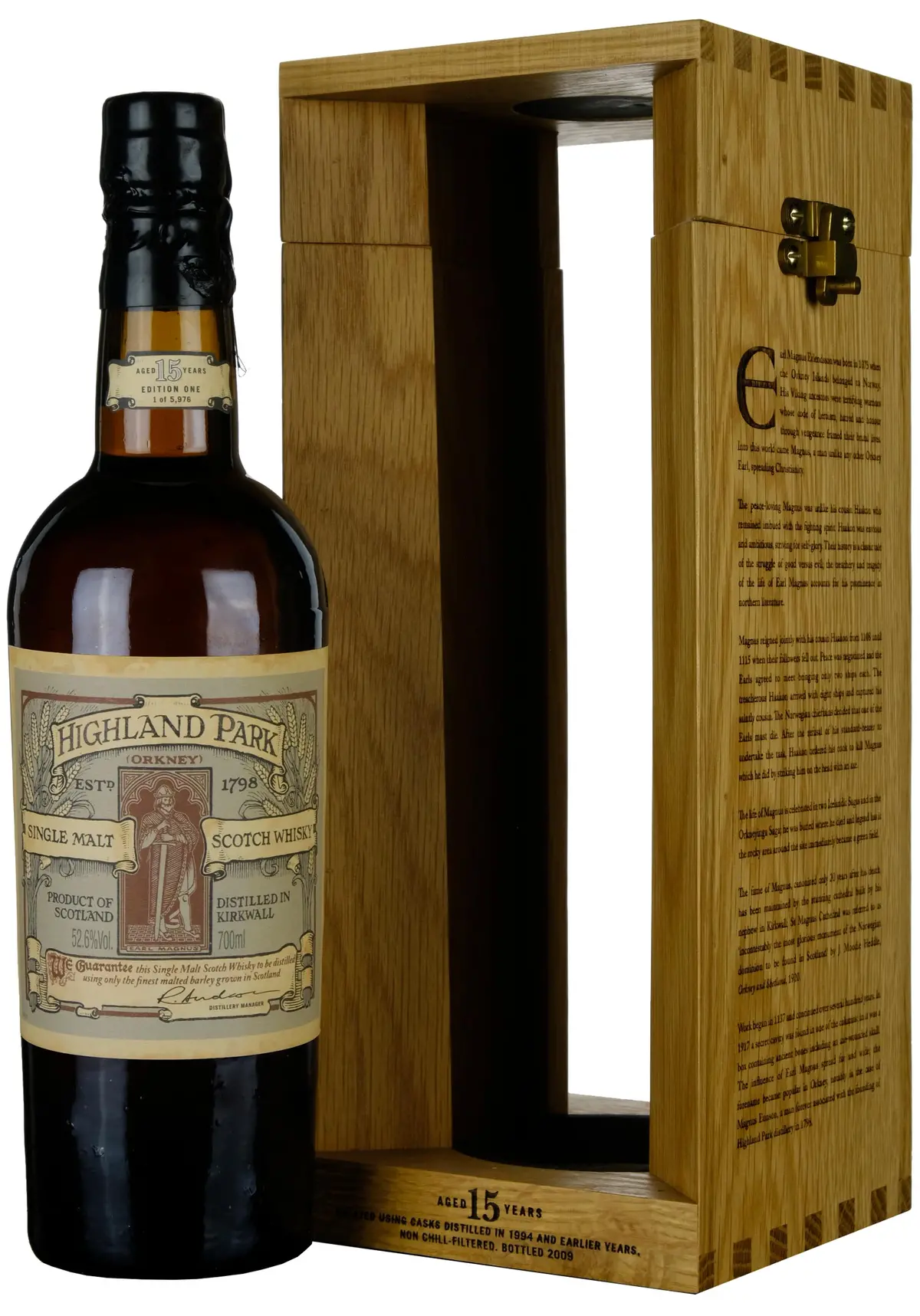 Highland Park 1994-2009 | 15 Year Old Earl Magnus 1St Edition 2