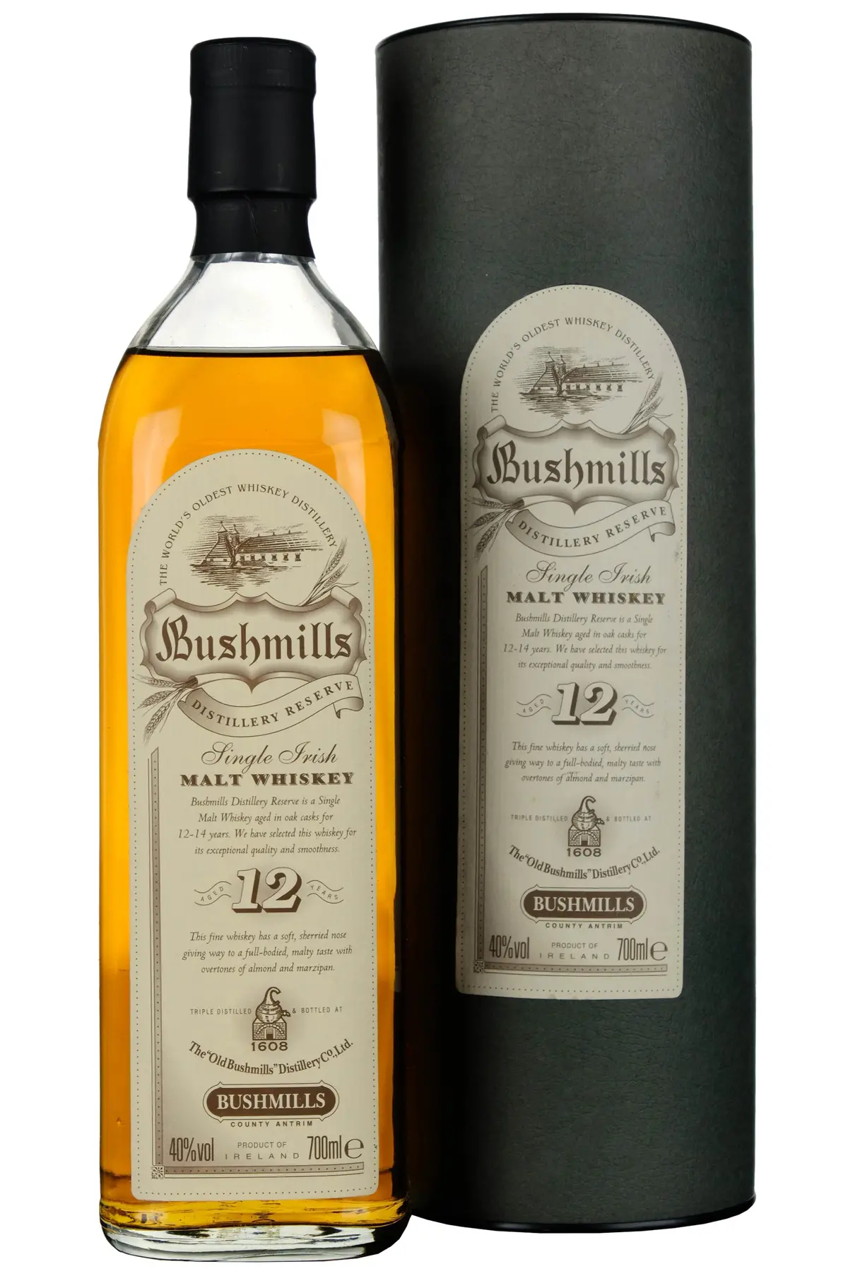 Bushmills 12 Year Old Distillery Reserve Early 2000S 1