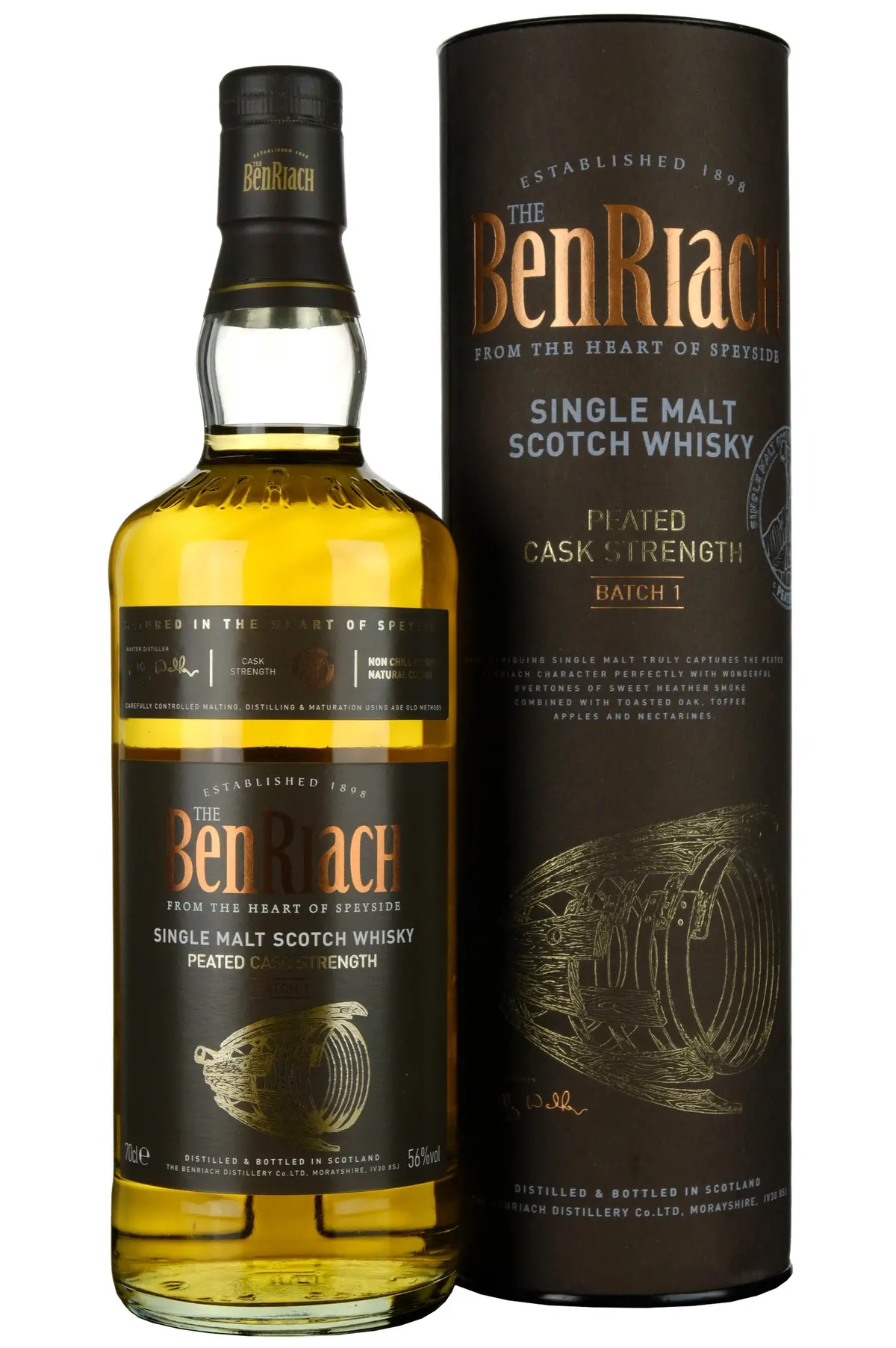 Benriach Peated Cask Strength Batch 1 Bottled 2016 1