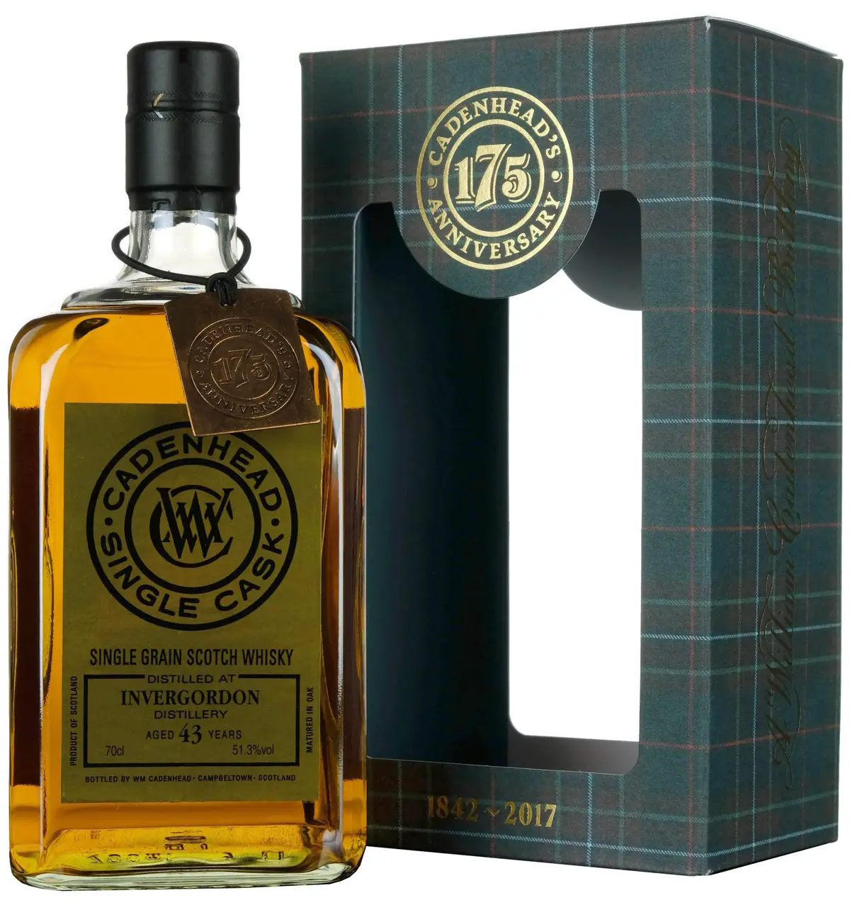 Invergordon 1973-2017 | 43 Year Old Cadenhead's Single Cask 175Th Anniversary 1