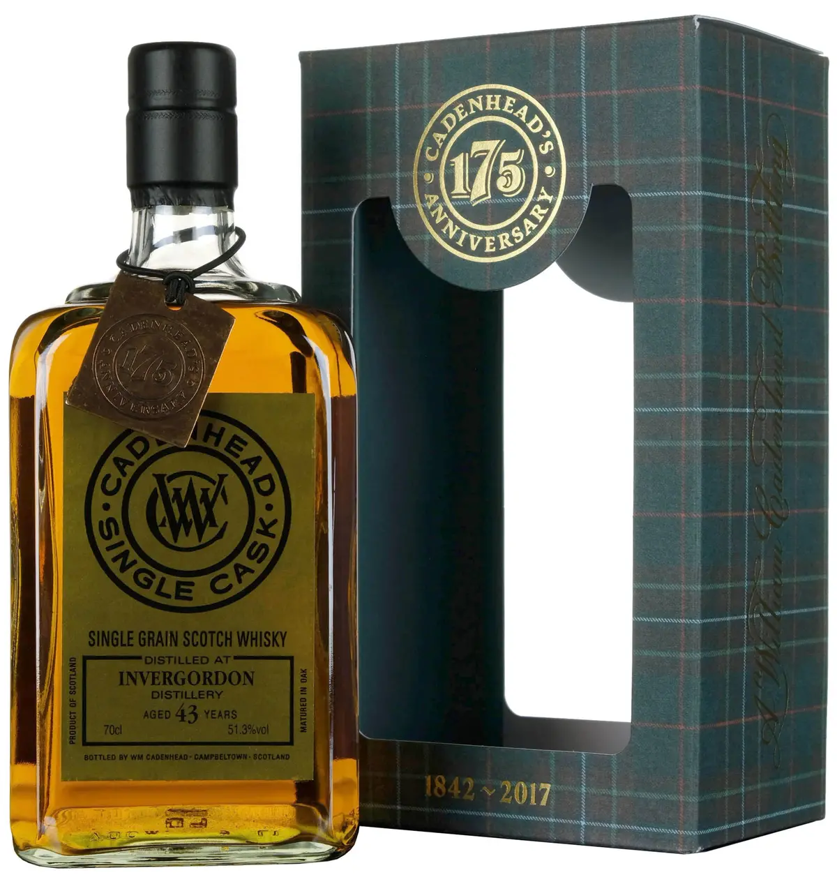 Invergordon 1973-2017 | 43 Year Old Cadenhead's Single Cask 175Th Anniversary 2