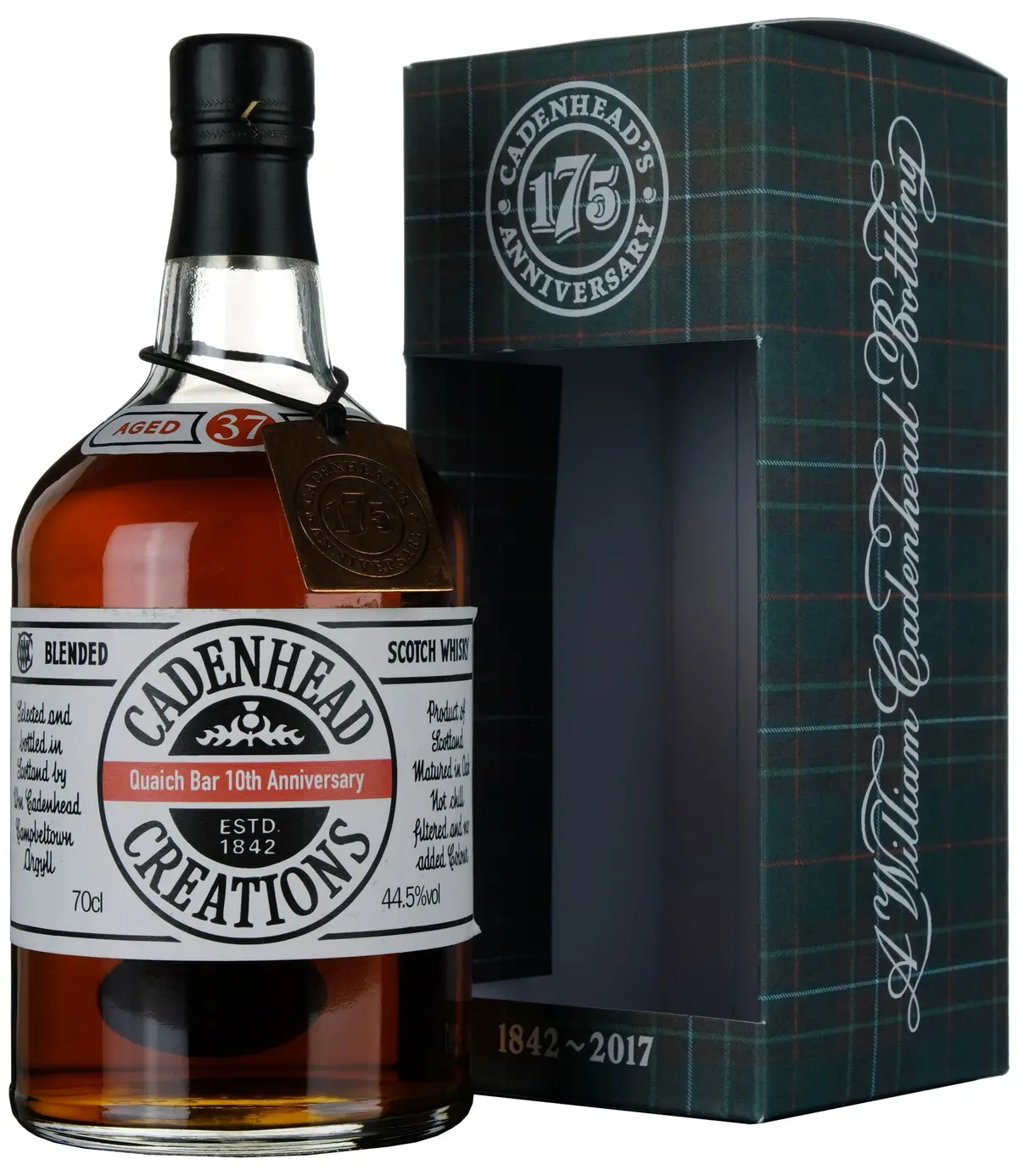 Cadenhead's Creations 37 Year Old 175Th Anniversary Single Cask Quaich Bar 10Th Anniversary 1