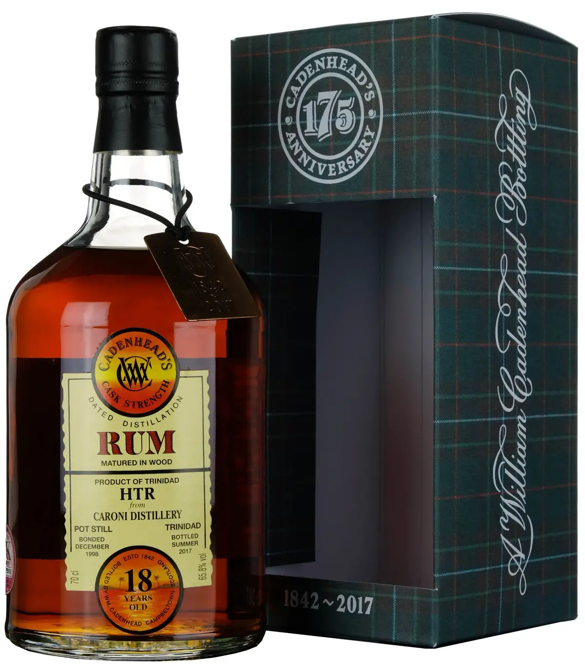 Htr Caroni 1998-2017 | 18 Year Old Cadenhead's Single Cask Rum 175Th Anniversary 1