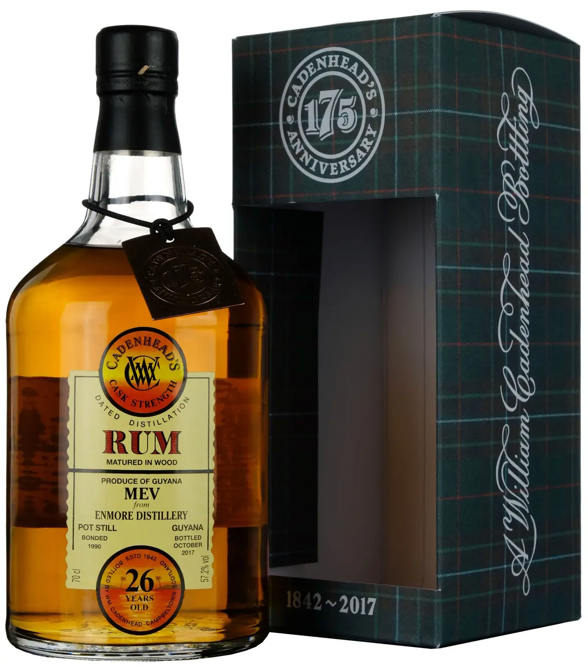 Mev Enmore 1990-2017 | 26 Year Old Cadenhead's Single Cask Rum 175Th Anniversary 1
