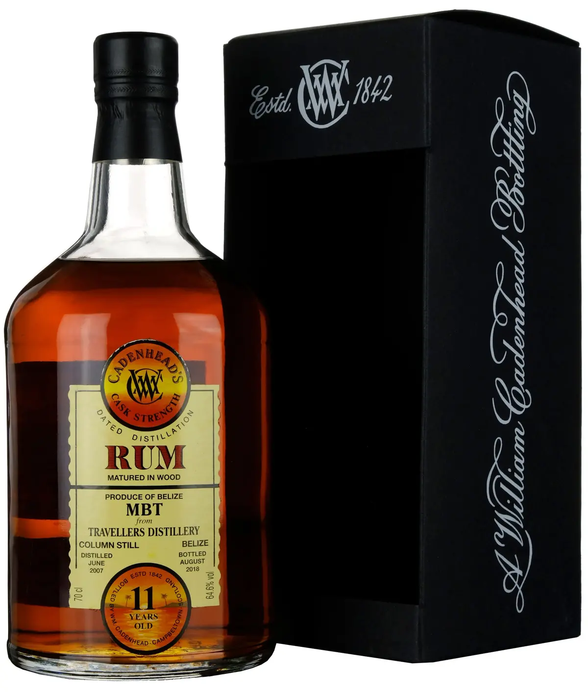 Mbt Travellers 2007-2018 | 11 Year Old Cadenhead's Single Cask Rum 1