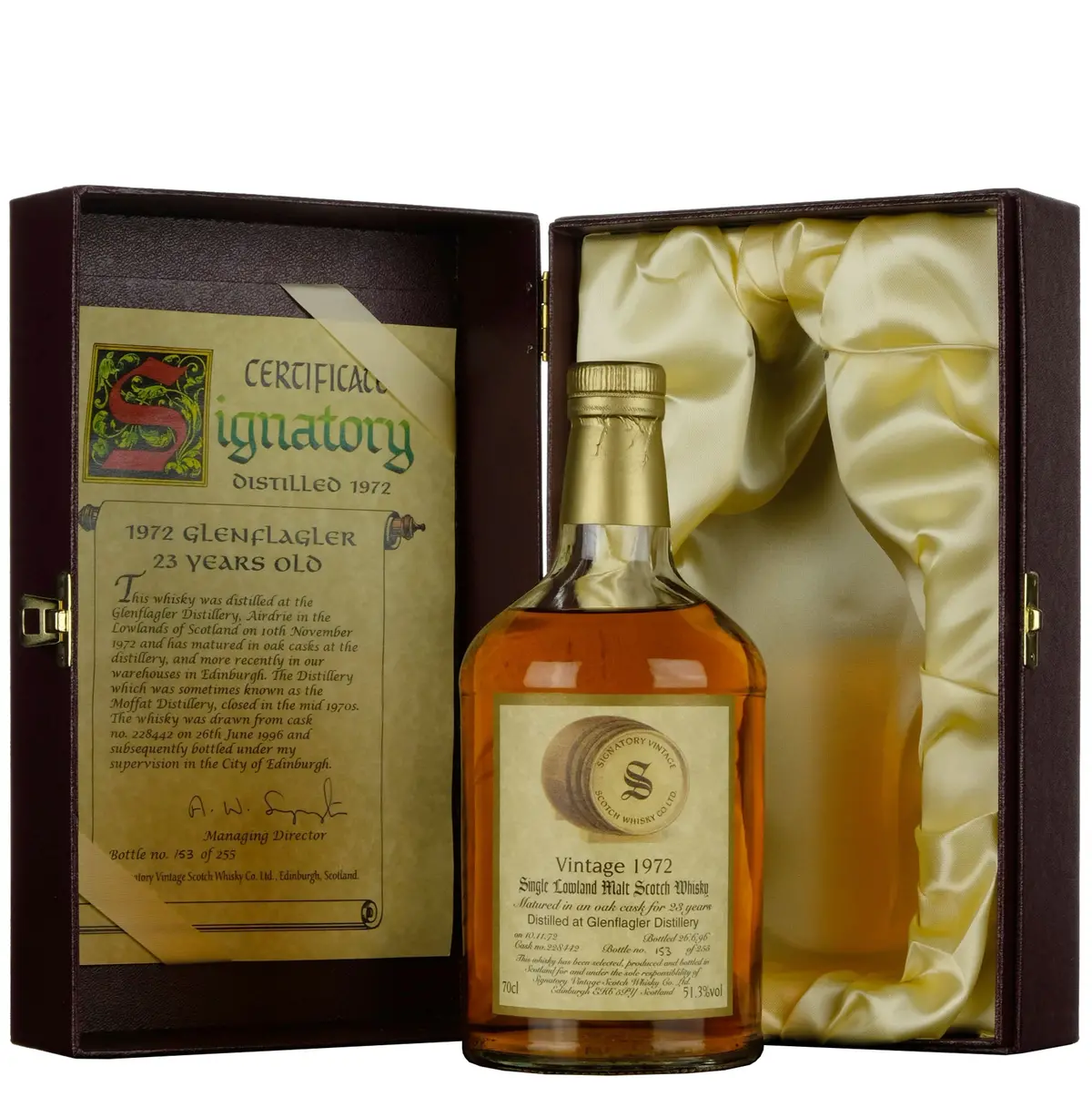 Glen Flagler 1972-1996 | 23 Year Old Signatory Vintage Single Cask 228442 1