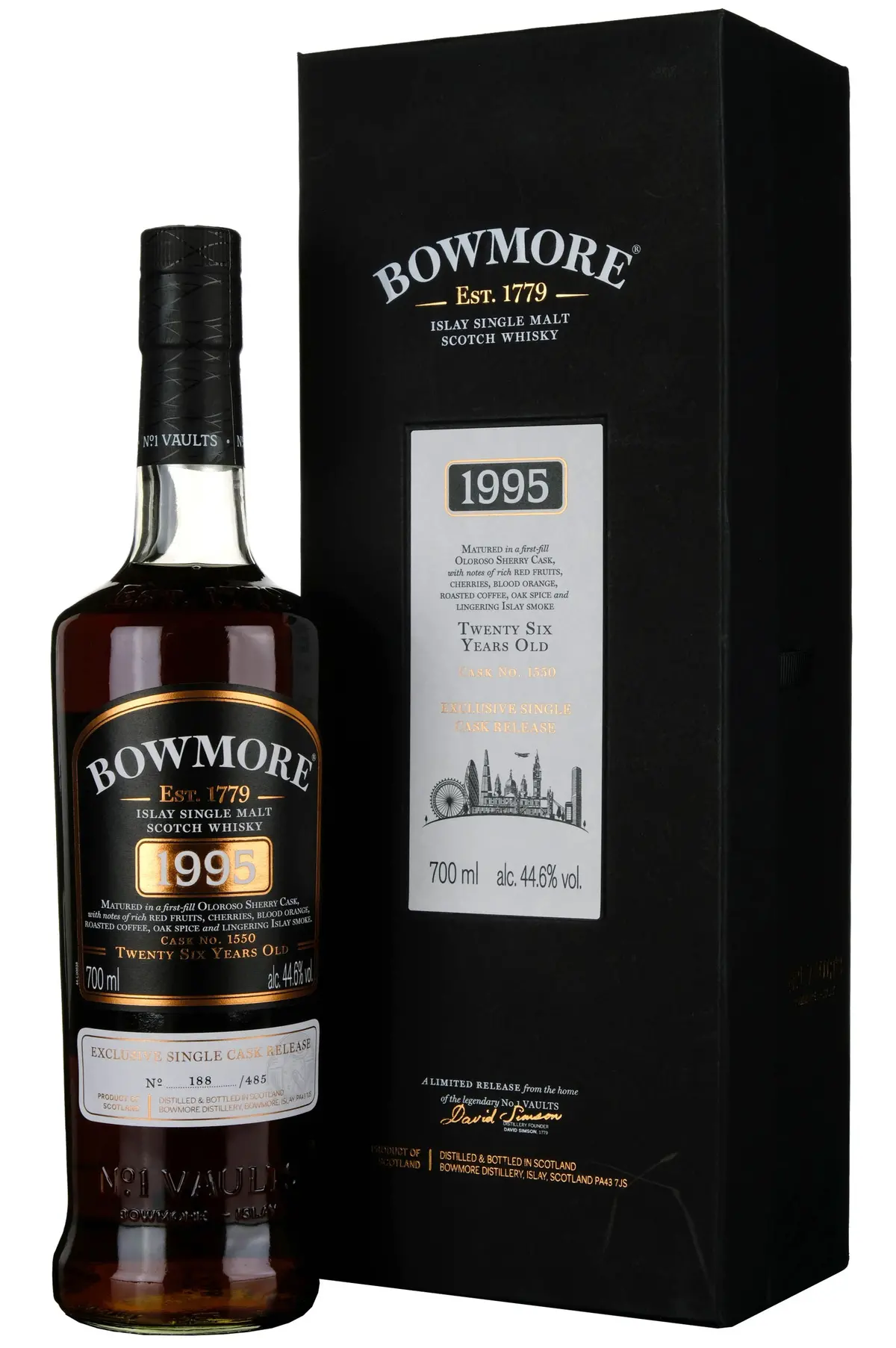 Bowmore 1995-2021 | 26 Year Old Exclusive London Edition Single Cask 1550 1